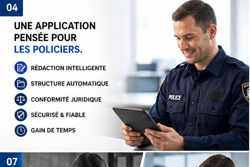Application pensée pour policiers