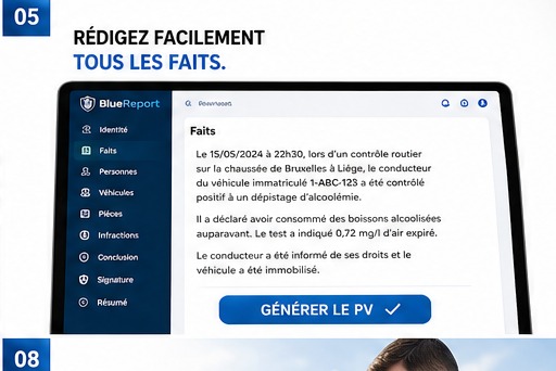 Rédigez facilement les faits